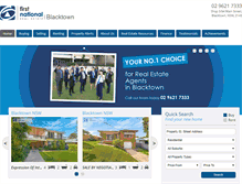 Tablet Screenshot of firstnationalblacktown.com.au